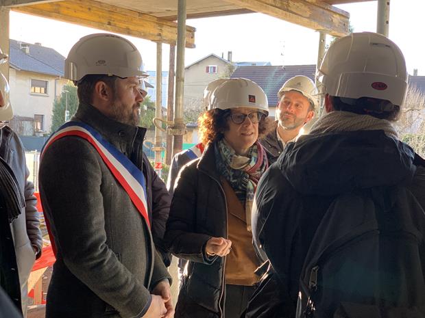 Visite de la Ministre en charge du logement sur l'un de nos chantiers