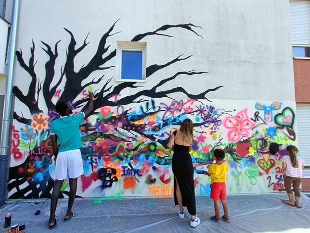 Une fresque collective à Vétraz-Monthoux