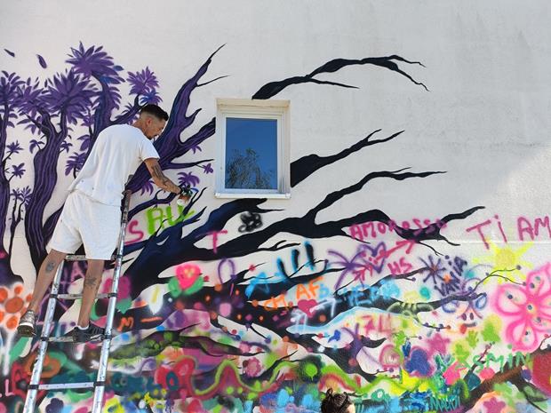 Une fresque collective à Vétraz-Monthoux