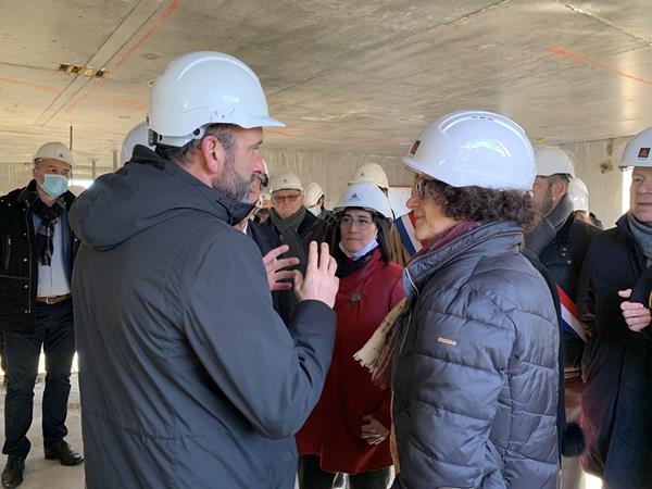 Visite de la Ministre en charge du logement sur l'un de nos chantiers