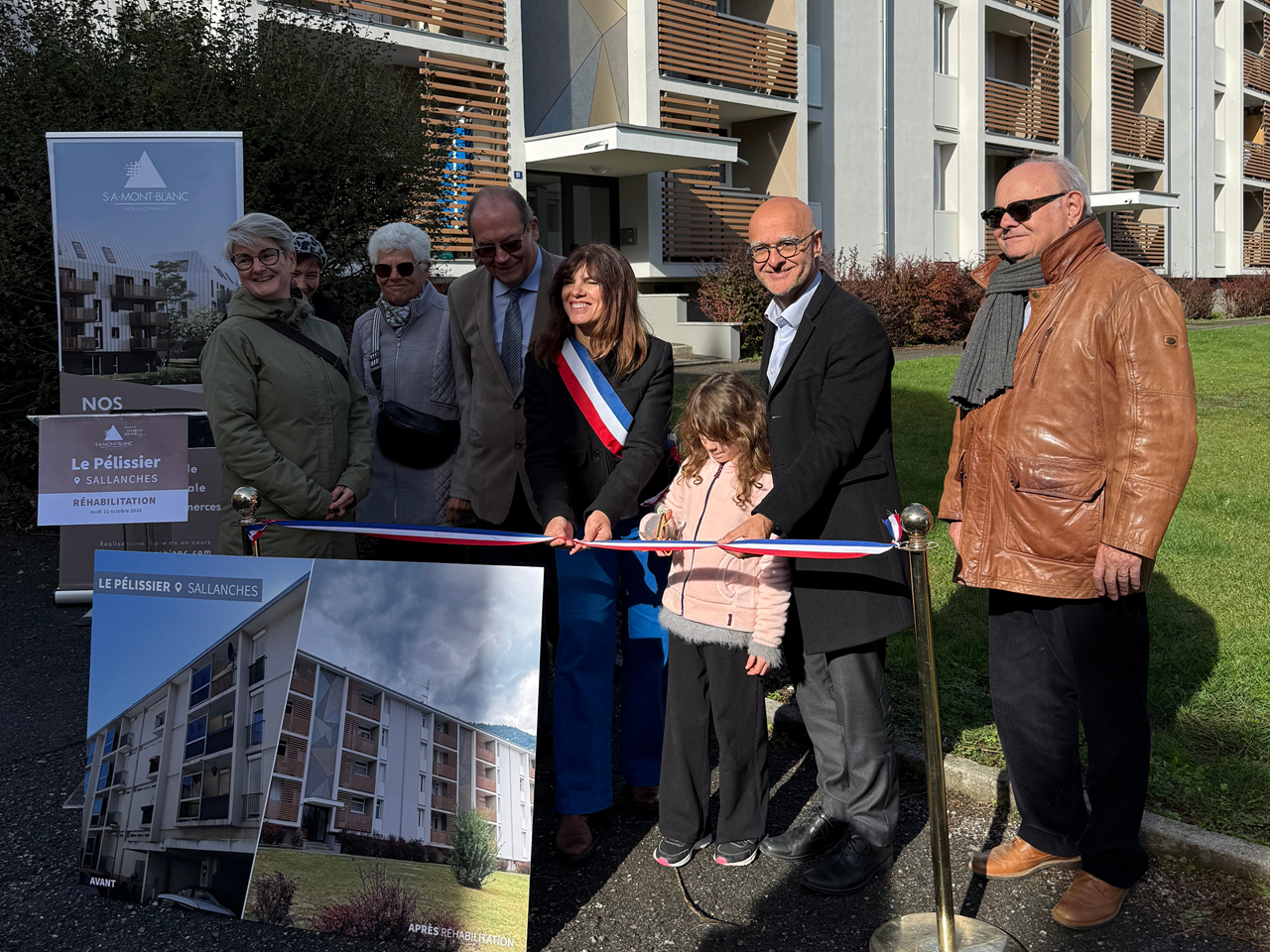 Inauguration de la réhabilitation énergétique Le Pélissier à Sallanches