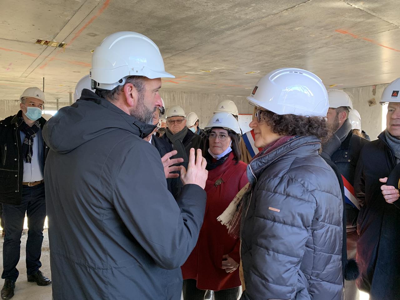 Visite de la Ministre en charge du logement sur l'un de nos chantiers